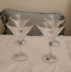 Shannon crystal martini glasses